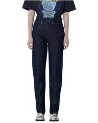 Ganni - Straight Fit Jeans - Lyst