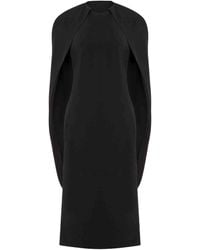 Alberta Ferretti - Flowing Silhouette Dress With Delicate Draping - Lyst