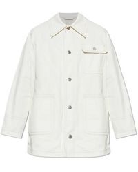 Ami Paris - Denim Jacket Met Zakken - Lyst