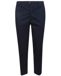 hindustrie - Broeken ,Blauw ,Katoen Blauwe Chino Broek Met Riemlussen - Lyst