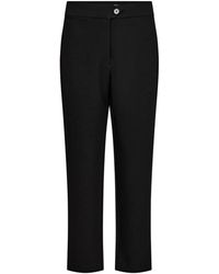 co'couture - Broeken ,Zwart ,Leer Slim-Fit Broeken - Lyst