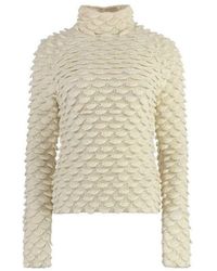 Bottega Veneta - Woll-Sweatshirt Im Modernen Stil - Lyst