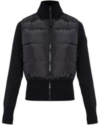 Canada Goose - Truien & Vesten ,Zwart ,Wol Hy Bridge Wide Quilt Knit Jacket - Lyst