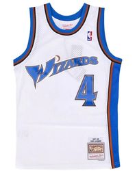Mitchell & Ness - Fitness ,Wit ,Polyester Chris Webber Nba Basketbal Tanktop - Lyst