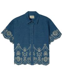 MC2 Saint Barth - Overhemden ,Blauw ,Denim Denim Shirts - Lyst