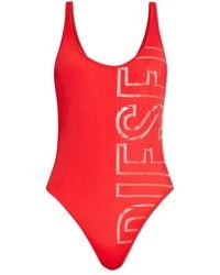 DIESEL - Badmode ,Rood ,Polyester Pamela D-Core Badpak Uit Één Stuk - Lyst
