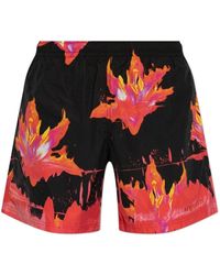 McQueen - Badmode ,Veelkleurig ,Zwart En Rood Zwemkleding Ss 25 - Lyst