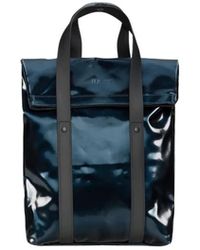 Rains - Tassen ,Blauw ,Polyester 2 Way Tote Backpack Mini - Lyst