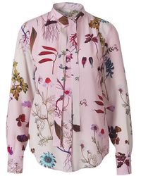 Stella McCartney Floral Motif Blouse With Bow - Roze