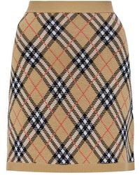 Burberry - Rokken ,Wol Wollen Rok - Lyst