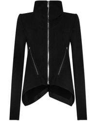 Rick Owens - Asymmetrische Jacke Mit Breitem Kragen - Lyst