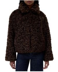 Closed - Faux Fur & Shearling Jackets - Lyst