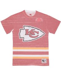 Mitchell & Ness - Tops ,Veelkleurig ,Katoen Kansas City Chiefs Celebration Tee - Lyst