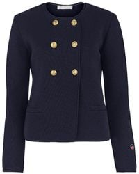 BUSNEL - Truien & Vesten ,Blauw ,Wol Kelly Jacket - Lyst