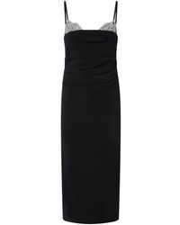Pinko - Kleedjes ,Zwart ,Polyester Carruba - Lyst
