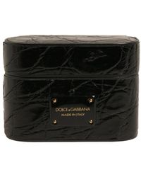 Dolce & Gabbana - Luxuriöses Leder Airpods Hülle - Lyst