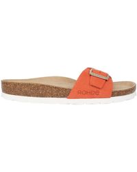 Rohde - Schoenen ,Rood ,Suède Rode Damessandaal Voor De Zomer - Lyst