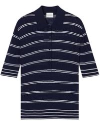 Closed - Tops ,Blauw ,Wol Polo Van Wol Met Strepen - Lyst