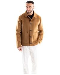 Paolo Pecora - Jassen ,Bruin ,Wol Korte Jas - Lyst