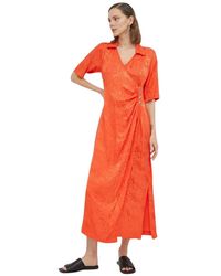2nd Day - Geknoopte Maxi Jurk Met Print - Lyst