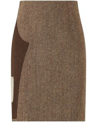 Moschino - Fitted Skirt - Lyst