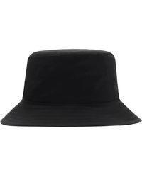 Burberry - Reversible Gabardine Bucket Hat - Lyst