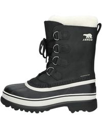 Sorel - Schoenen ,Zwart ,Nepbont Waterdichte Winterlaarzen Caribou Stijl - Lyst