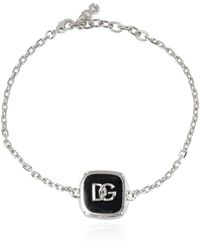 Dolce & Gabbana Bracelet With Logo - Grijs