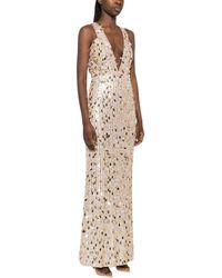 Babylon - Kleedjes ,Veelkleurig ,Pailletten Sequin V-Neck Gown - Lyst