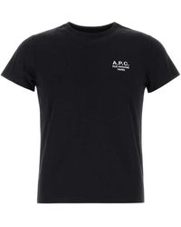 A.P.C. - Katoenen T-Shirt - Lyst