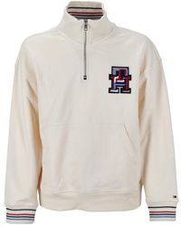 Tommy Hilfiger - Monogram Tipped 1/4 Zip Pullover - Lyst