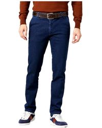 Meyer - Oslo 2-4546 Donkerblauwe Jeans - Lyst