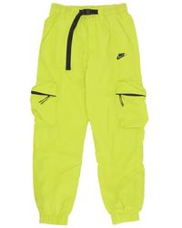 Nike - Fitness ,Groen ,Nylon Cargo Tech Geweven Broek - Lyst