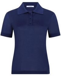 Max Mara - Korte Mouw Zijden Polo - Lyst