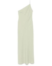 STAUD - Kleedjes ,Groen ,Katoen Elegante Elodie Jurk - Lyst