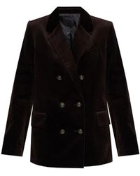 Zadig & Voltaire - Vaska Structured Velvet Blazer - Lyst