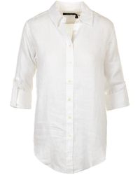 Ralph Lauren - Camisa blanca de manga larga karrie - Lyst