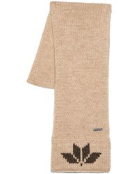 DSquared² - Snowflakes Logo Gebreide Wollen Sjaal - Lyst