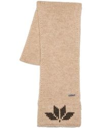 DSquared² - Snowflakes Logo Gebreide Wollen Sjaal - Lyst