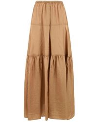 Aspesi - Rokken ,Bruin ,Maxi Rok - Lyst