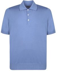 Brunello Cucinelli - Polo t-shirt mit kontrastierenden kanten - Lyst