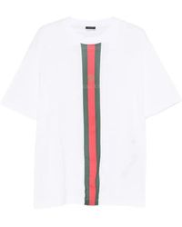 Gucci - Tops ,Wit ,Katoen Katoenen Jersey T-Shirt - Lyst