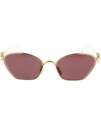 Loewe - Accessoires ,Geel ,Stijlvolle Zonnebril Voor Zonnige Dagen - Lyst