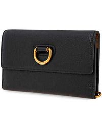 Burberry - Accessoires ,Zwart ,Leer Elegante Leren Kaarthouder - Lyst