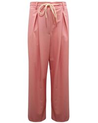 ViCOLO - Broeken ,Roze ,Pantalone Coulisse Wo Broeken Te-Pa 0071-Ca 3658 - Lyst