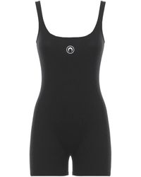 Marine Serre - Jumpsuits & Playsuits ,Zwart ,Playsuits - Lyst