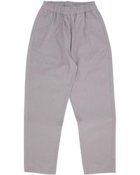 USUAL - Broeken ,Grijs ,Katoen Grijze Lichtgewicht Lange Broek - Lyst