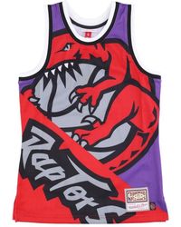 Mitchell & Ness - Fitness ,Veelkleurig ,Polyester Toronto Raptors Tank Top - Lyst