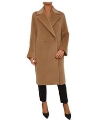 Max Mara - Alpaca En Virgin Wool Jas - Lyst