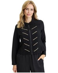 iN FRONT - Jassen ,Zwart ,Polyester Licht Jack - Lyst